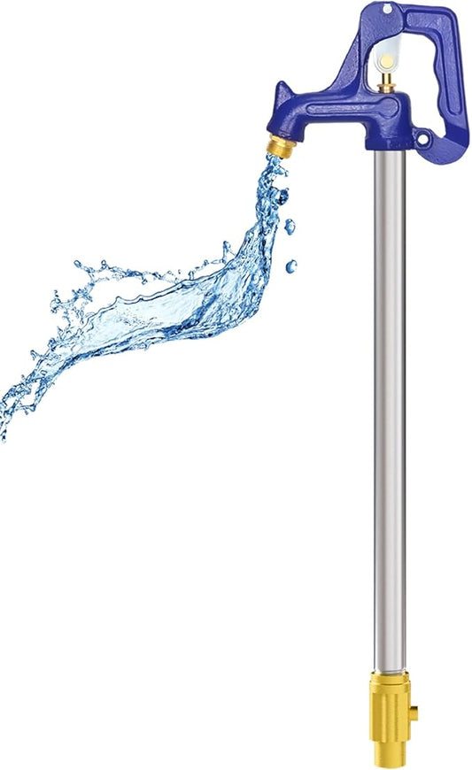 Frost Proof Yard Hydrant,3.25ft Frost Free Outdoor Faucet,Freeze Proof Outdoor Faucet 3/4" Pipe Connection,Frost Free Hydrant for Yard Garden Farm Pasture Irrigation,12" Bury Depth No Lead Hydrant