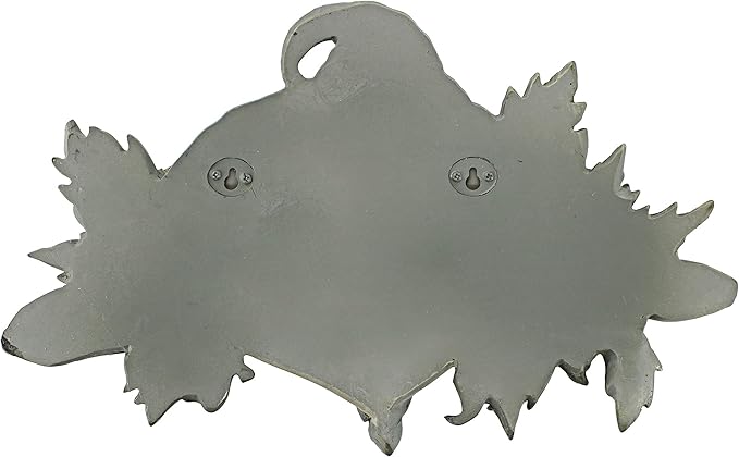 Design Toscano Poison Ivy Forest Witch Greenman Wall Hanging Sculpture, 15.5" Wx2 Dx9.5 H, two tone stone