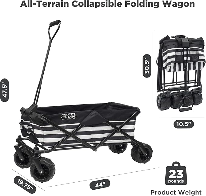 Creative Outdoor Original Folding Wagon All-Terrain Wheels