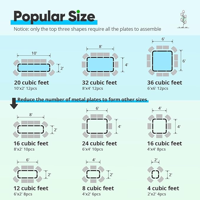 Quictent Galvanized Raised Garden Bed Kit, 8x4x1 ft Oval Metal Planter Box for Vegetables, Rubber Strip Edging Included (Silver)