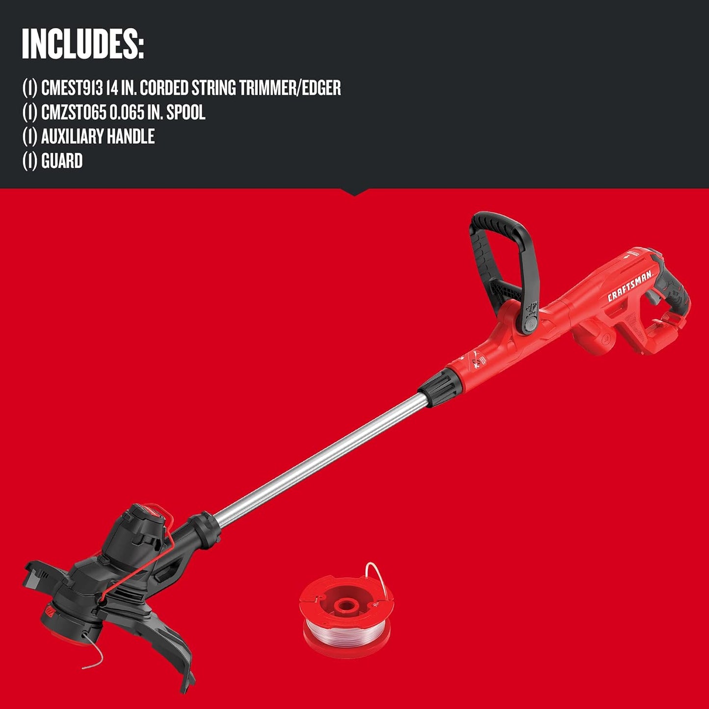 Craftsman WEEDWACKER® String Trimmer (CMEST913) and Weed Warrior Pulverizer Twist Universal Trimmer Line