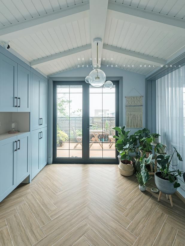 Dimoon 118''x17.7'' Blue Peel and Stick Wallpaper Contact Paper Modern Self Adhesive Wall Paper Removable Renter Friendly Textured Solid Color Shelf Cabinet Vinyl Roll (118''x17.7'',Light Blue)