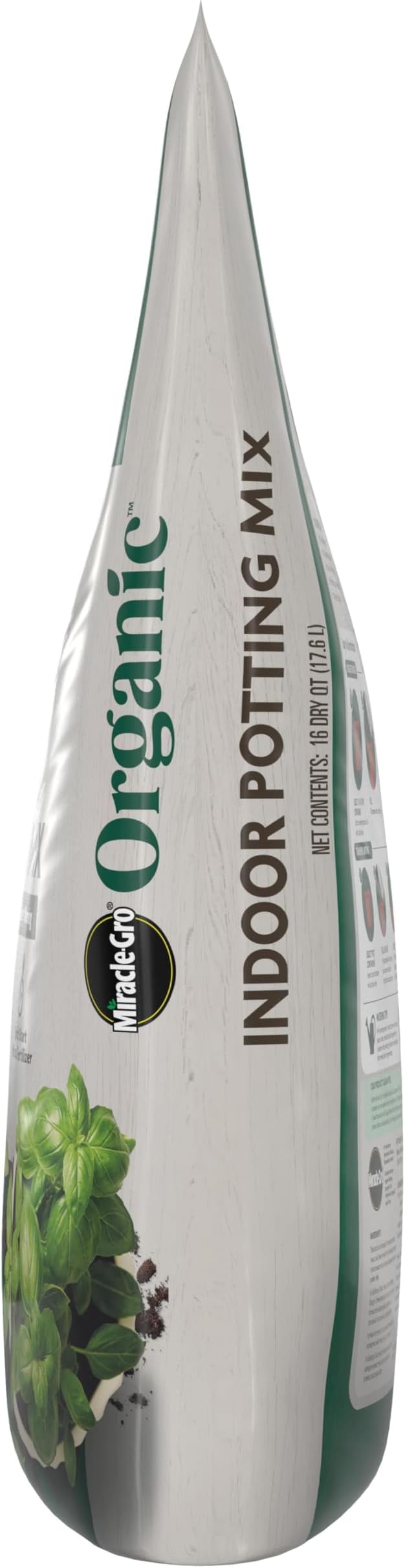 Miracle-Gro Organic Indoor Potting Mix, Protects Against Over and Under Watering, for Indoor Container Plants, Houseplants and Starter Plants, OMRI Listed, 16 qt.