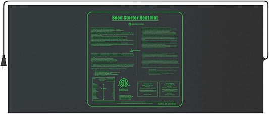 iPower Seedling Heat Mat Upgraded Technology, 48" X 20" Waterproof Durable Germination Station Heating Mat, Warm Hydroponic Pad for Indoor Home Gardening Seed Starter