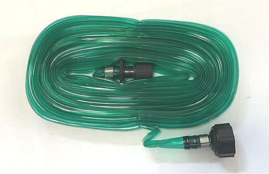 PVC Flat Soaker Hose drip Garden Vegetable Water Hose Irrigation Spray Hose Double Connector with Holes (25FT)
