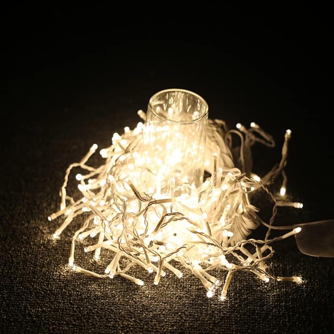 YASENN Bluetooth APP Icicle Lights LED Christmas String Light Icicle Style 300 LED 30ft Fairy Lights 60 Drops Icicle Lights for Indoor Outdoor Decorations(Warm White)