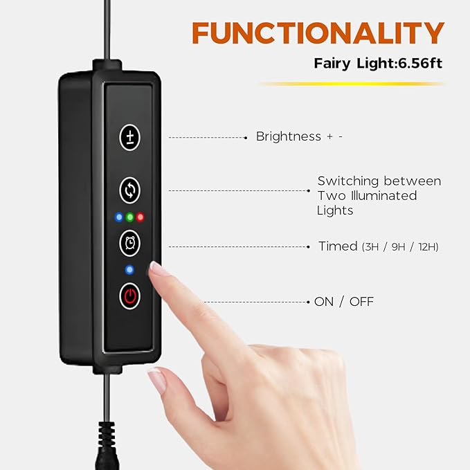 Bamworld Plant Stand with Grow Lights Large Plant Shelf for Mutiple Pots Plant Holder for Living Room Patio Boho Home Decor for Gardening Warm Light