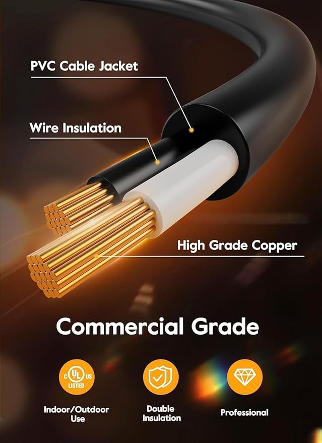 190FT Outdoor String Lights for Patio with 62 Shatterproof S14 Vintage Edison Bulbs, Waterproof Outside Hanging Lights for Backyard Deck Garden Party Xmas Decor, 2700K