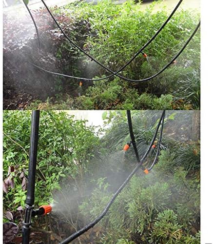 Drip Irrigation kit Plant Watering System Gravity Fed Irrigation Water Drip Setfor Garden Greenhouse Yard Lawn Home or Vacation Use 5M 8/11" Tube 10 Nozzles