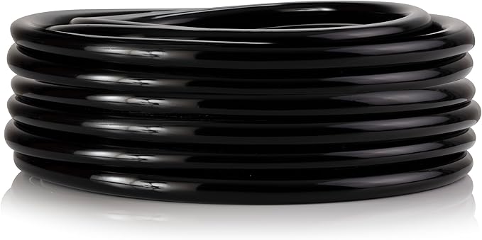 Alpine Corporation 100 Ft. PVC Tubing with 5/8" Inside Diameter for Ponds and Fountains, Black