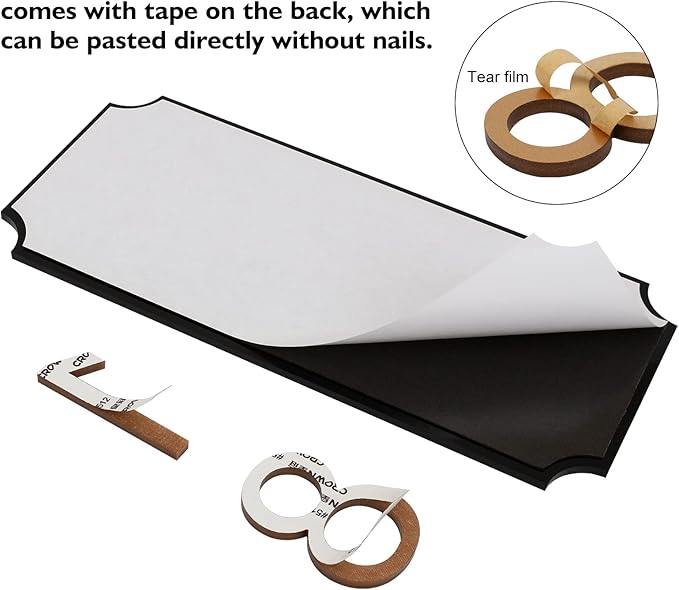 House Numbers for Outside, Address Plaques, Mailbox Numbers, Two Sets of Numbers from 0-9, Personalized Address Signs for House, Mailbox, Apartment, Office, Hotel, Classroom, Garden. Decorative Numbers Plaque.