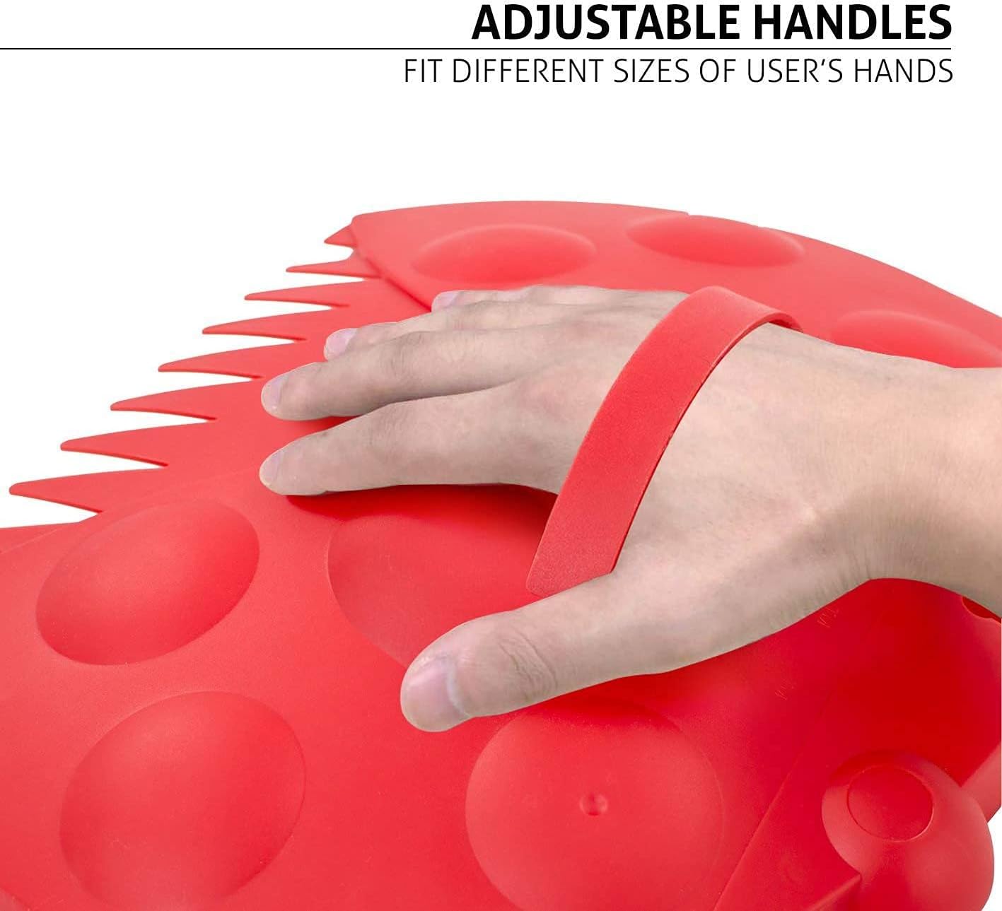 GardenHOME Garden and Yard Scoops Ladybug-Shaped Hand Rakes, Large Grabber with Leaf Claws for Easy Pick Up, Red