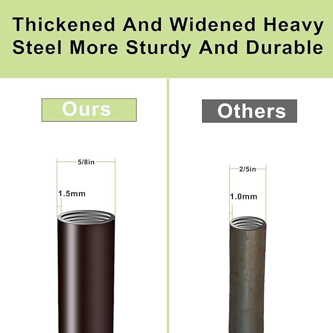 Double Shepherds Hook for Outdoor,94 Inch Bird Feeder Pole with 5 Prongs Base,Adjustable Heavy Duty Garden Hanging Holder for Hanging Plant,Solar Light,Weddings Decor,Hummingbird Feeder（1 Pack）