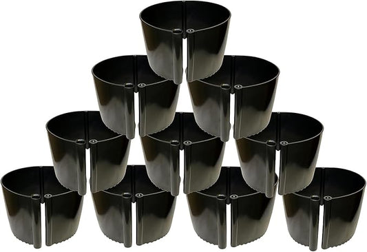 Garden Water Ring 10-Pack – Root Zone Irrigation Water Saver Rings for Garden Plants – Precision Hydration, Weed Control & Fertilizer Containment – Made in USA – Reusable Garden Watering Tool