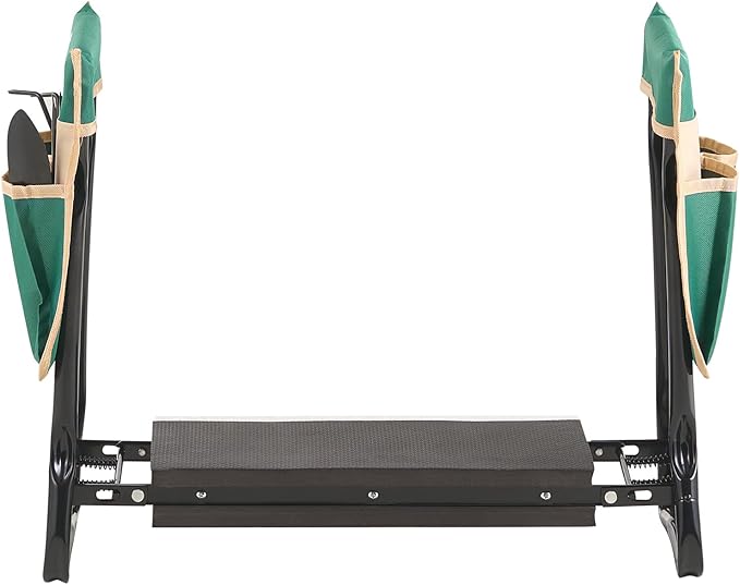 VEVOR Folding Garden Kneeler and Seat Heavy Duty, Widened 8" EVA Foam Pad, Portable Garden Stool with Tool Bags, Gardening Bench to Relieve Knee & Back Pain, Great Gifts for Seniors, Women, Parents