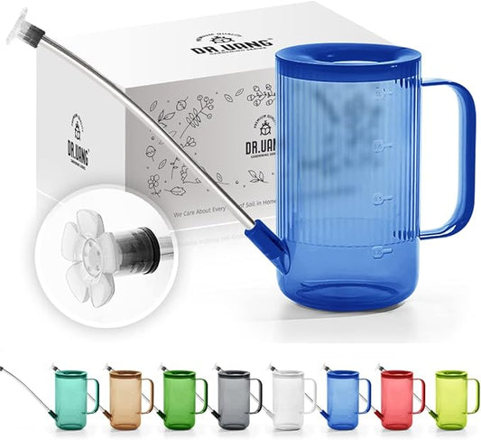 Small Watering Can Indoor Plants with Long Spout (1L, Blue)