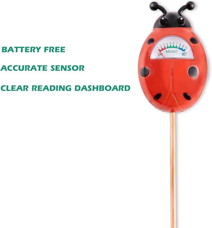 Tennedriv Green 2 Pack Soil Moisture Meter for House Plants, Plant Water Meter,Plant Moisture Meter for House Plants and Outdoor Plants, No Batteries Required