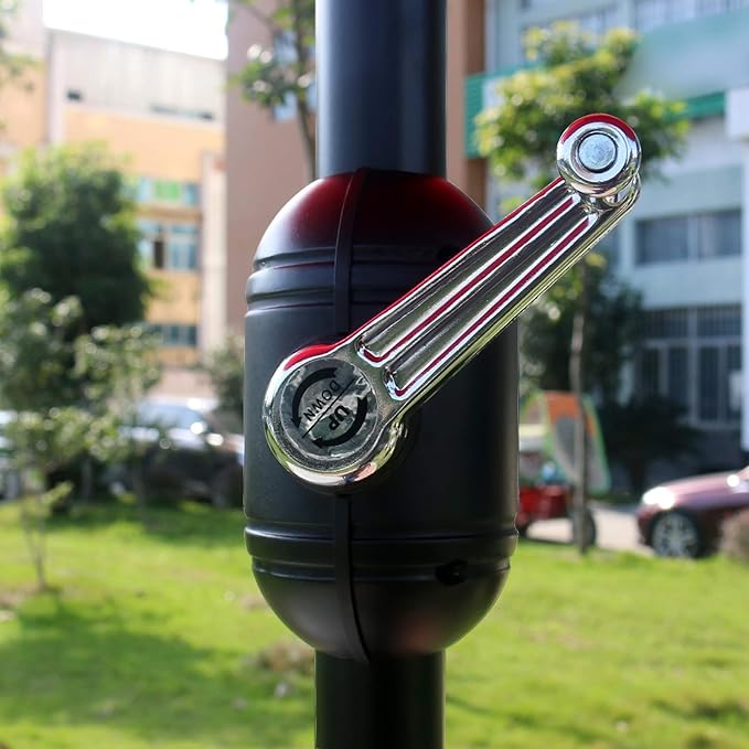 Sunnyglade 9' Patio Umbrella Outdoor Table Umbrella with 8 Sturdy Ribs (Blue)