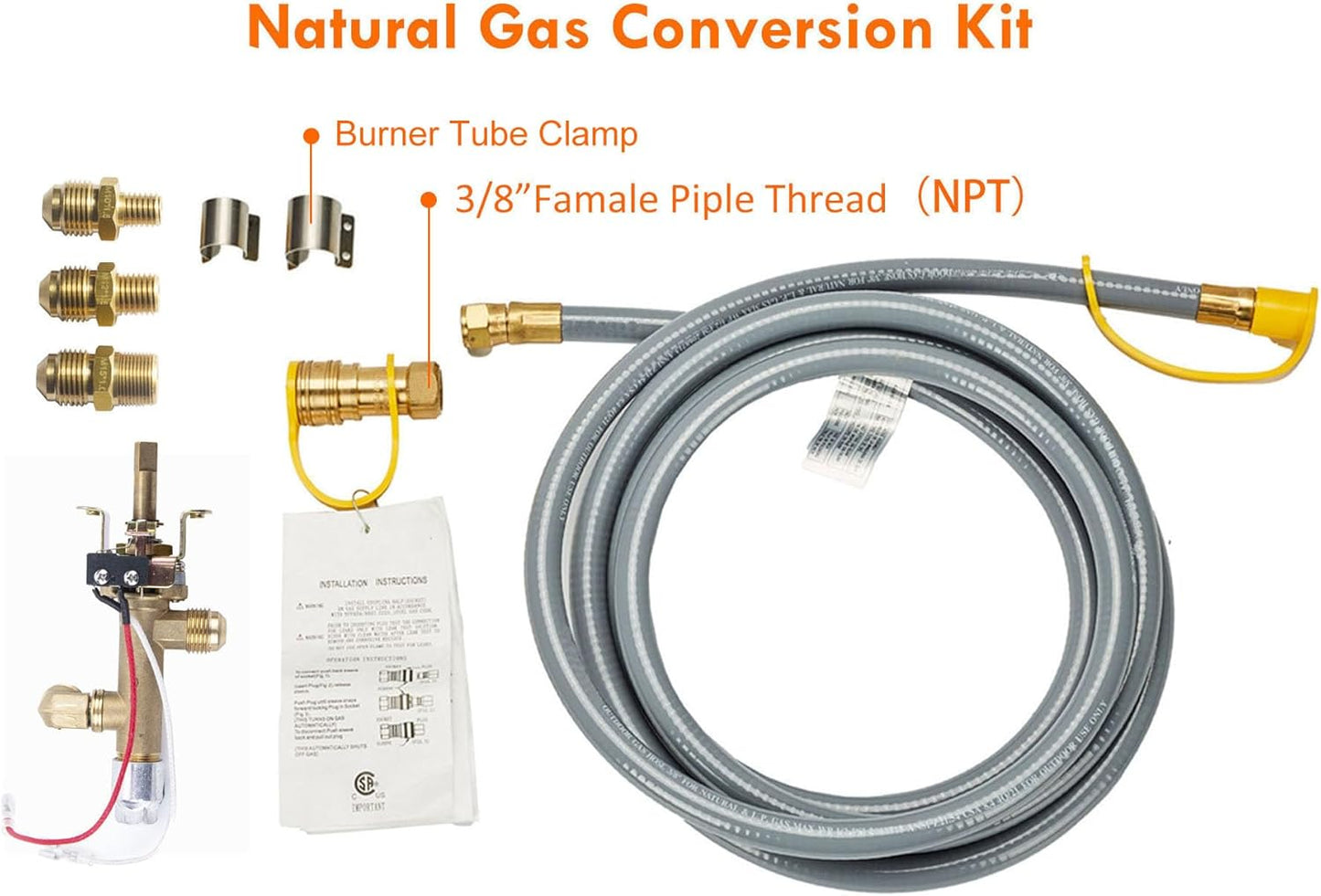 32.5-inch Outdoor Gas Fire Pit Table with Natural Gas Conversion Kit & Wind Glass Shield, 50,000BTU Propane Gas Fire Pits for Outside Patio w/Round Burner Lid, Glass Rocks, Cover