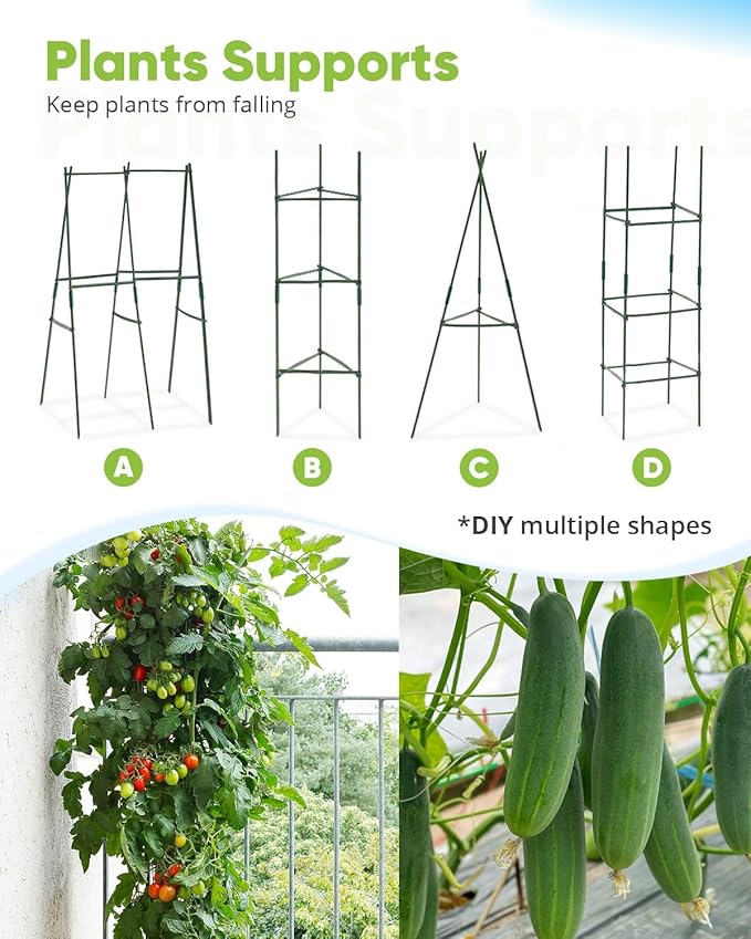 Quictent Galvanized Raised Garden Bed 6x3x2 Ft Metal Planter Box Bottomless for Backyard, Include 1 pc Tomato Cage, Silver