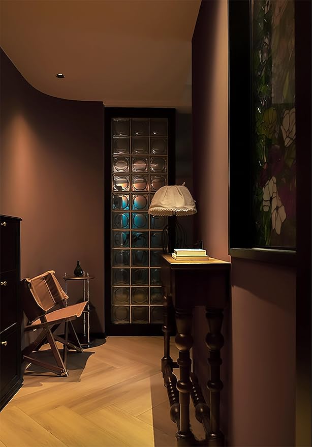 Dimoon 236''x17.7'' Brown Peel and Stick Wallpaper Contact Paper Modern Self Adhesive Wall Paper Removable Renter Friendly Textured Solid Color Shelf Cabinet Vinyl Roll (236''x17.7'',Orange Brown)