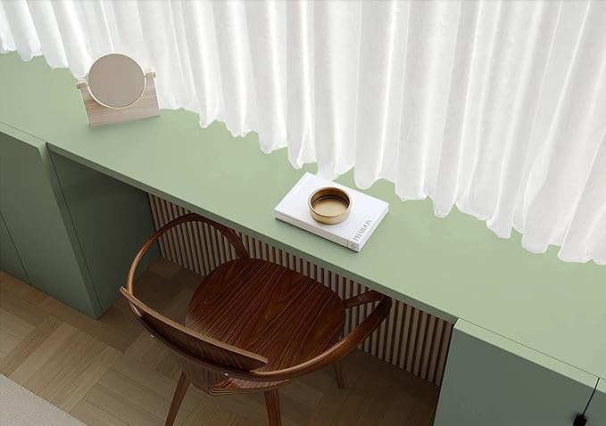 Dimoon 394''x17.3'' Green Skin Peel and Stick Wallpaper Contact Paper Modern Self Adhesive Wall Paper Removable Renter Friendly Textured Solid Color Vinyl Roll (394''x17.3'',Light Green Skin)