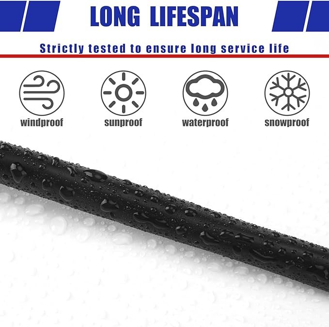 Hoolerry Solid Sprinkler System Wire 18 Gauge Irrigation Wire with UV Resistant PVC Jacket Sprinkler Cable for Underground Irrigation Field Central Control System 30v Ul Listed(18/7, 50 Ft)