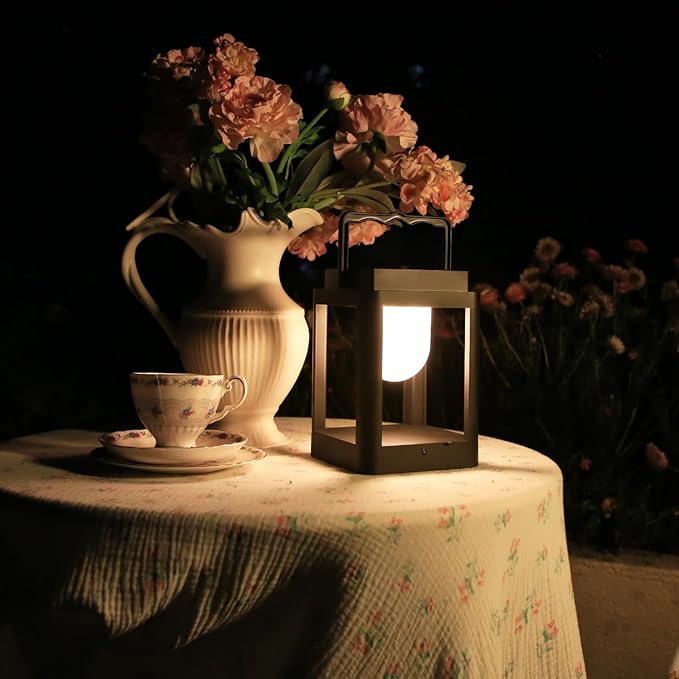 Outdoor Solar Table Lamp,Collasis 10 RGB Color Changing Lights,Portable Rechargeable Solar Lantern Waterproof, Touch Control Outdoor LED Lights Decorative for Patio Walking Reading Camping Bedside