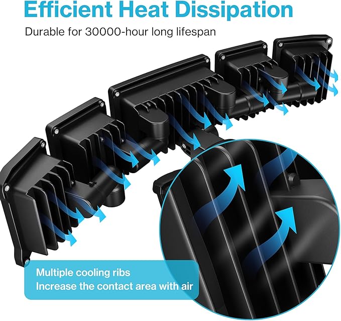 Olafus 100W Motion Sensor Outdoor Lights, 10000LM 6500K Daylight Flood Lights Outdoor Motion Sensor, Dusk to Dawn Outdoor Lighting, IP65 Waterproof Motion Detector Lights for Outside, Black