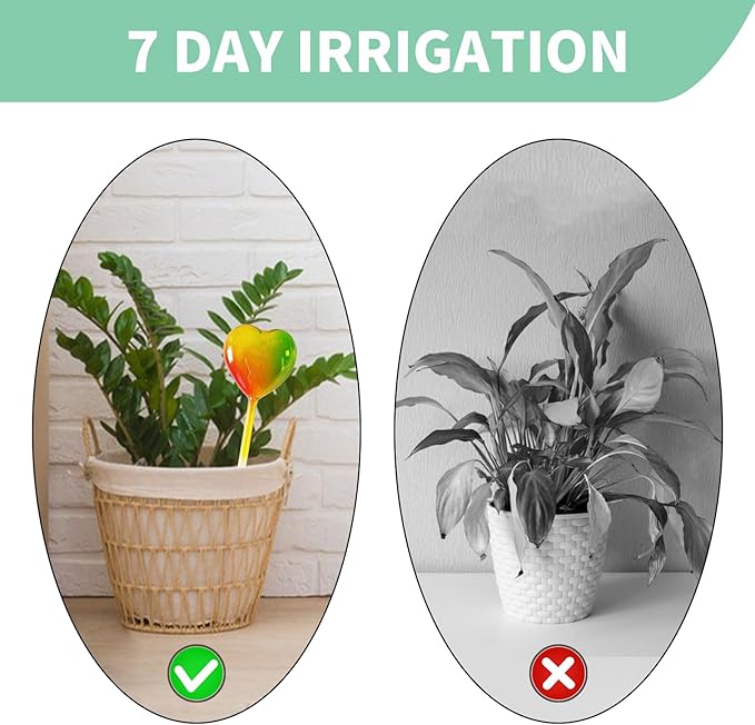 Glass Plant Watering Globes, Flower Watering Globes Self Watering Star Plant Watering Pot, Automatic Multicolored Glass Watering Spray for Everyday Use,3 Pack (A)