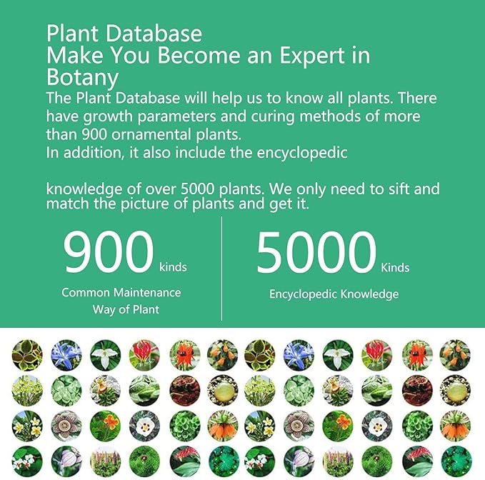 Soil Moisture Meter 4 in 1,Plant Water Monitor,Automatically detect Moisture/Temperature/Light/Fertility,Can Connect to Mobile Phone via Bluetooth,Hygrometer Sensor for Indoor Plants (1pc)