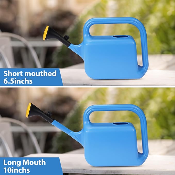 Outdoor Watering Can for Plants Indoor Watering Can for Houseplants 3/4 Gallon 3L (Blue)