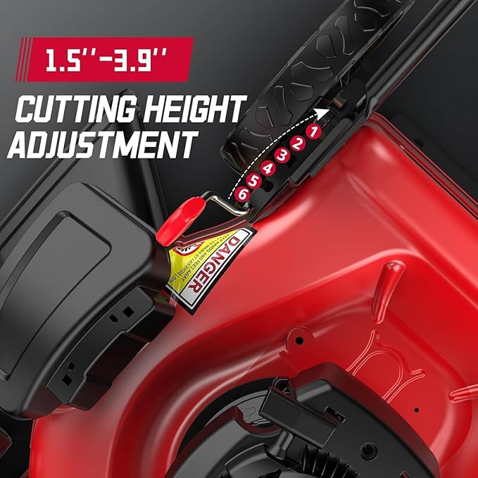 PowerSmart Gas Lawn Mower 21" with B&S 125cc Engine, 2-in-1 Mulching and Side Discharge, Easy Assembly & Lightweight, Cordless Push Lawn Mowers for Garden Yard