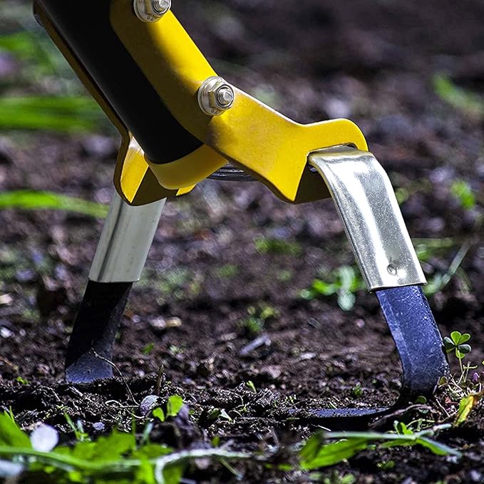 Garden Hoe Tool，54 inch Weeding Tools for Garden,Handheld Weeding Rake Planting Vegetables Farm,Sharp Durable Gardening Gifts for Hoe Garden Tool Traditional Steel Quenching Forging Process