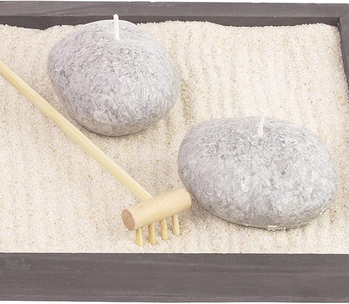 EXCEART Mini Rake Set - 80 Pcs Meditating Sand Zen Garden Accessories - Bamboo & Wood Adjustable Tools