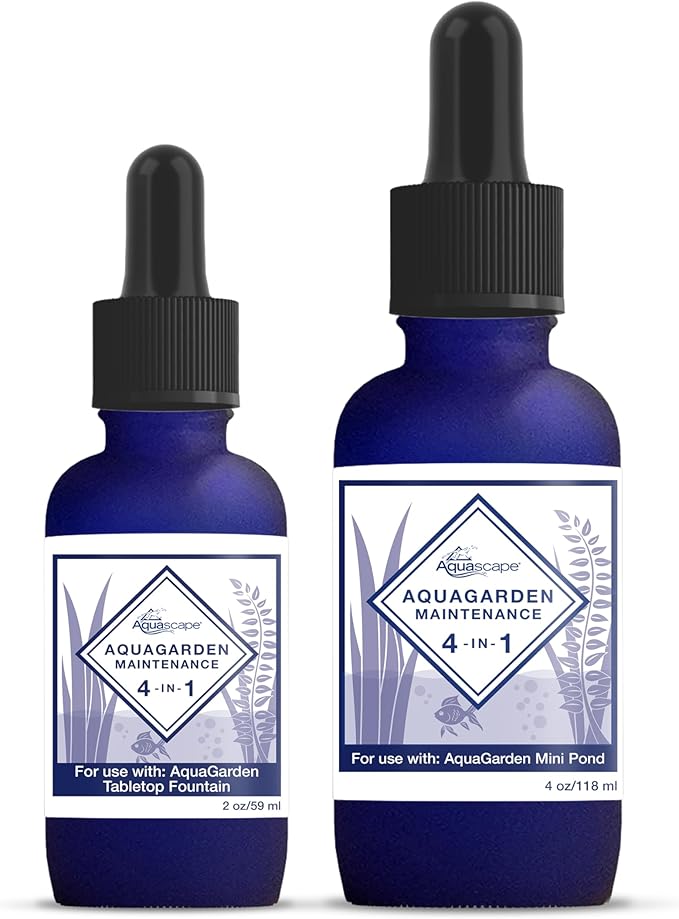 Aquascape AquaGarden Tabletop Fountain Maintenance Water Treatment, 4-in-1, 2 oz, 96097