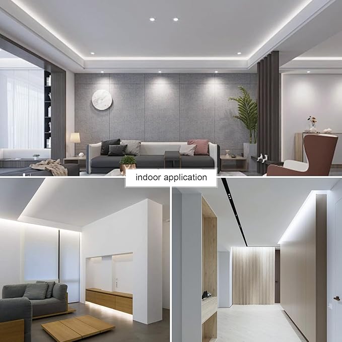 Outdoor LED Strip Lights,120LEDs/m Waterproof 32.8FT/10M LED Light Strip 6500K White Flexible LED Rope Lights for Garden Patio Cabinet Bedroom Indoor Outdoor Decoration(32.8FT, White)