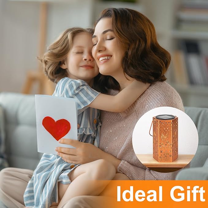 4 Pack Hummingbird Solar Lanterns Outdoor Waterproof - Birthday Gifts for Women, Men, Mom, Solar Lights Outdoor Hanging Garden Decor for Outside, Patio, Outdoor, Yard, Lawn, Balcony