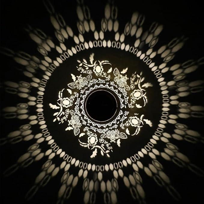 Bee Solar Lanterns Outdoor Hanging Waterproof Bee Garden Decor Christmas Gifts for Women Mom Grandma Metal Solar Lights Decoration Outside for Yard, Patio,Pathway Landscape