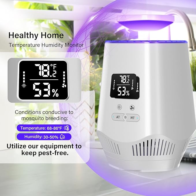 Fruit Fly Traps for Indoors, Fooxem Gnat Traps for House Indoor Fly Trap Indoor, Effective Fruit Fly Traps Bug Zapper Indoor Mosquito Trap for House Plant Pest Control with 10 Sticky Boards