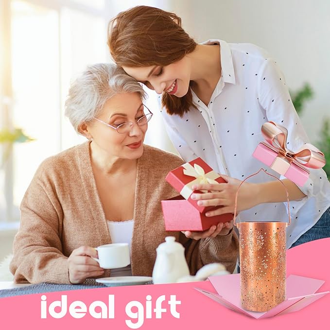 Mothers Day Gifts, 4 Pack Fireworks Solar Gardening Gifts Lanterns, Garden Decor for Outside, Solar Decorative Lights Waterproof, Outdoor Gifts for Women Mom Grandma, Yard Gifts for Patio, Pathway