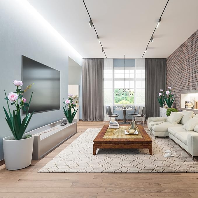 Large Tequila Rustic Sculpture, Home Decor Hand Painted Metal Agave Garden Yard Statue, Outdoor Lawn Ornaments (2 Big Flowers)