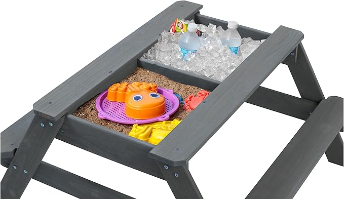 Jack & June Cedar Convertible Sand Box and Picnic Table Playset