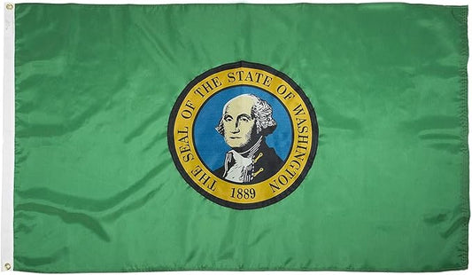 FlagSource Washington Nylon State Flag, Made in the USA, 3x5'