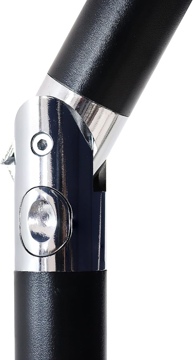 Sunnydaze Outdoor Patio Umbrella - Polyester Table Market Umbrella with Push-Button Tilt and Crank - 8 Sturdy Ribs - Burnt Orange - 9ft