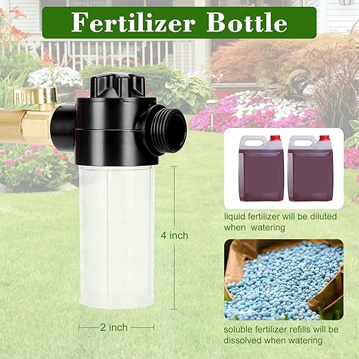 [Upgrade Design] Tree Watering Spike,Caulimo Deep Root Watering Tool Root Waterer Root Irrigator Tree Watering System Root Feed for Plants Trees Bushes Shrubs Made of Stainless Steel with Brass Valve