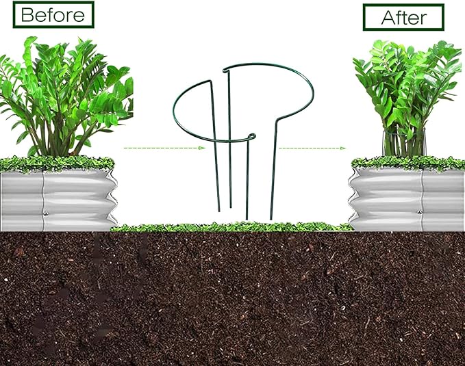 Raised Garden Bed, 2 Pcs 7×3×1ft Outdoor Galvanized Planter Boxes, Galvanized Garden Beds Outdoor with Metal Plant Stakes, Large Raised Garden Stock Tank, Garden Beds Outdoor for Vegetables