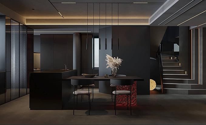 Dimoon 236''x15.7'' Black Skin Peel and Stick Wallpaper Contact Paper Modern Self Adhesive Wall Paper Removable Renter Friendly Textured Solid Color Cabinet Vinyl Roll (236''x15.7'',Black Skin)