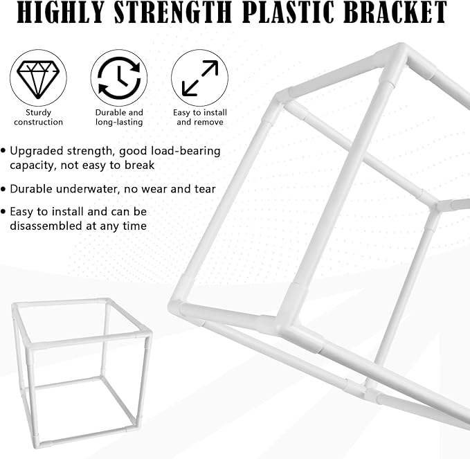 2 PCS Pond Pump Filter Bag, 7 Inch Pond Filter Box with Drawstring, Anti-Clogging Pump Barrier Bag Pump Mesh Bag for Outdoor Water Ponds Filters Pond Biological Filters