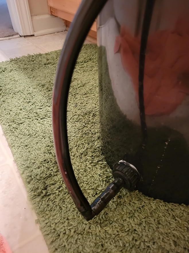 Black Vinyl Tubing 1/4” ID × 3/8” OD - 25 Feet PVC Flexible Plastic Tube Hybrid Hose, Transfer Water Air Oil for Pond Fountain Garden, Non-toxic and BPA free